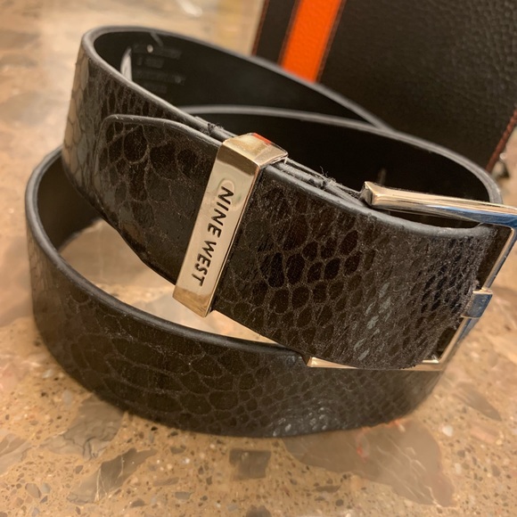 NINE WEST - Ladies faux leather belt -Snake print - Picture 2 of 8